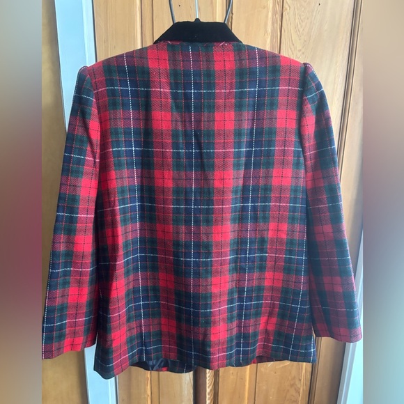 Sag Harbor Red and Black Plaid Blazer - Picture 2 of 6